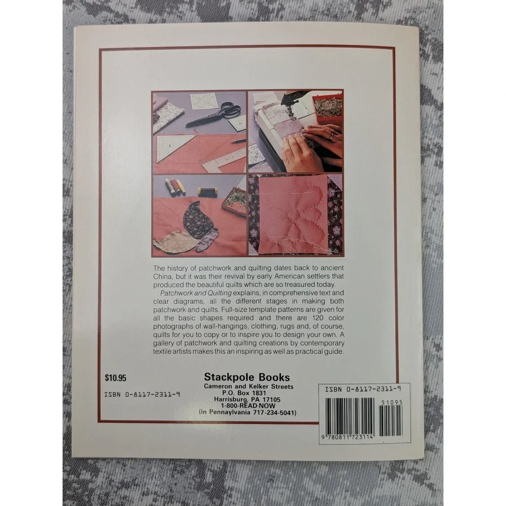 Patchwork & Quilting Brigitte Staub 1988 First Edition Creative Crafts Stackpole